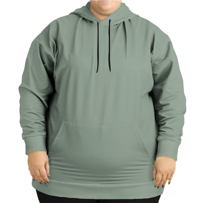 Ash Gray Hoodie PLUS (G-NE-ML) - Woman Front PLUS