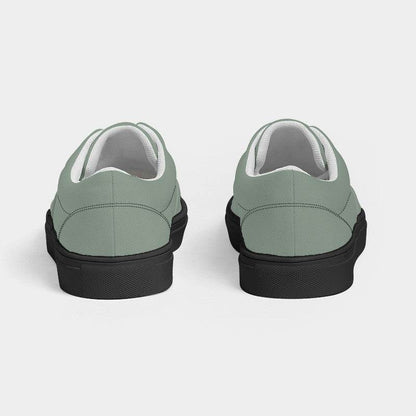 Ash Gray Women's Canvas Sneakers (G-NE-ML) - Back