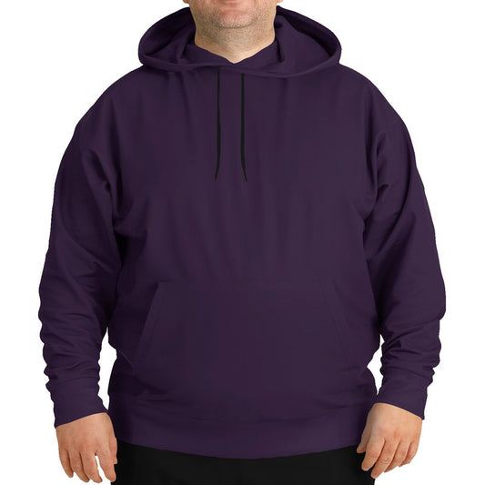 Aubergine Hoodie PLUS (MPU2-FM-DA) - Man Front PLUS