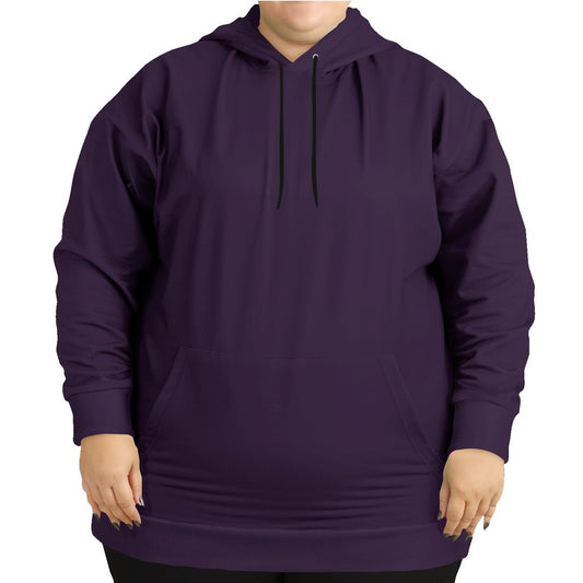 Aubergine Hoodie PLUS (MPU2-FM-DA) - Woman Front PLUS