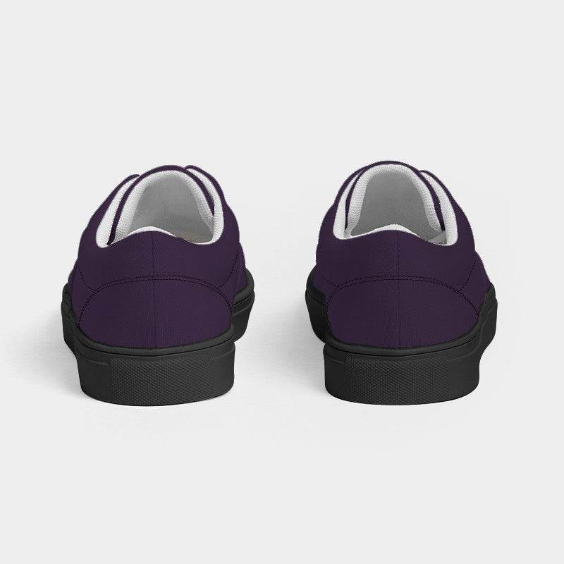 Aubergine Women's Canvas Sneakers (MPU2-FM-DA) - Back