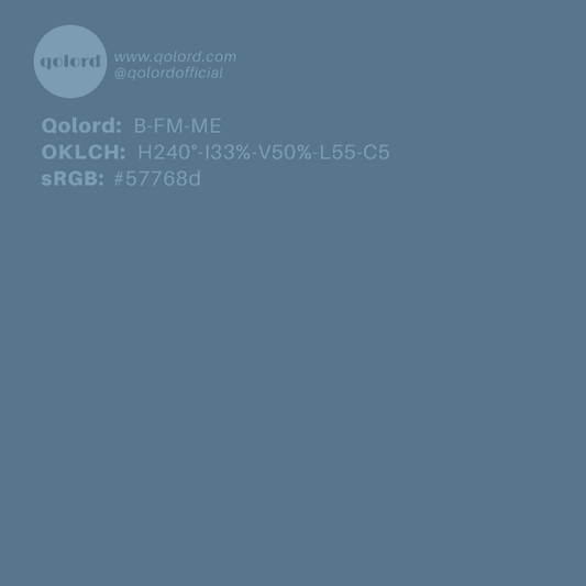 Medium Fully-Muted Blue | B-FM-ME