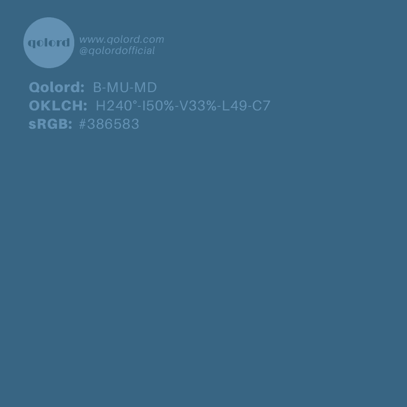Medium-Dark Muted Blue | B-MU-MD