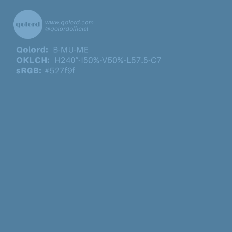 Medium Muted Blue | B-MU-ME