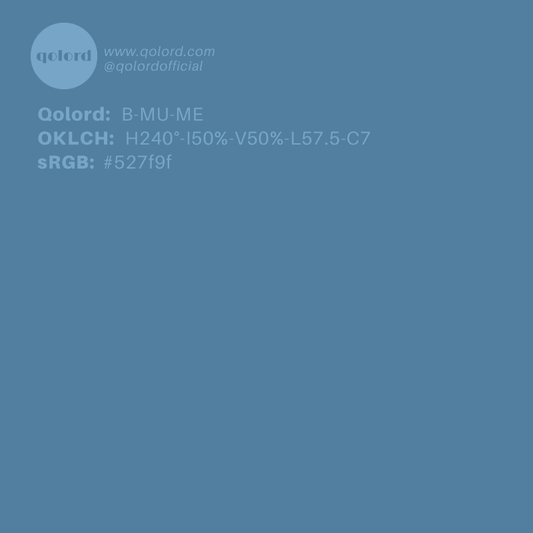 Medium Muted Blue | B-MU-ME