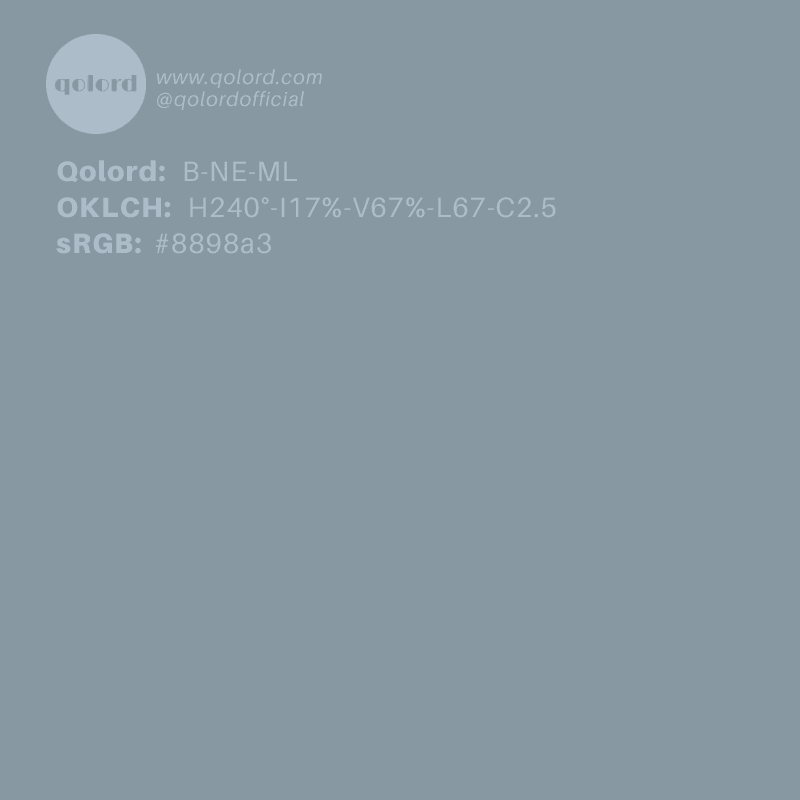 Medium-Light Neutral Blue | B-NE-ML