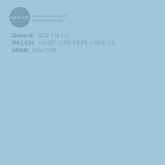Lightened Fully-Muted Cyan | BC2-FM-LG