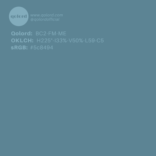 Medium Fully-Muted Cyan | BC2-FM-ME