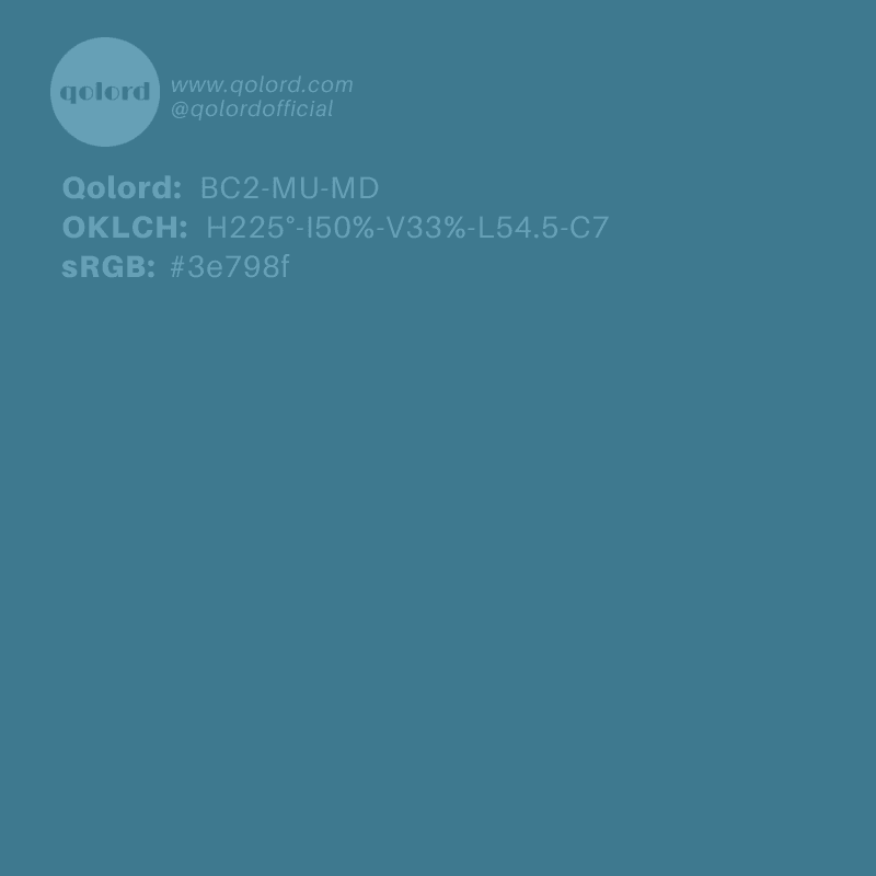 Medium-Dark Muted Cyan | BC2-MU-MD