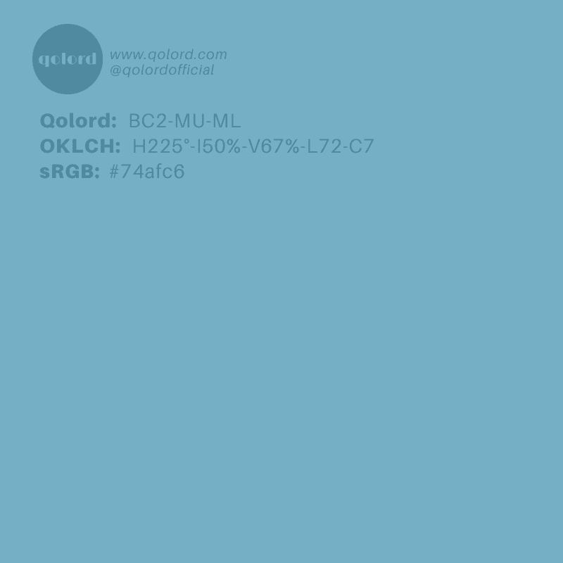 Medium-Light Muted Cyan | BC2-MU-ML