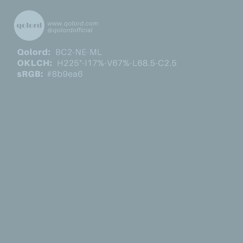 Medium-Light Neutral Cyan | BC2-NE-ML