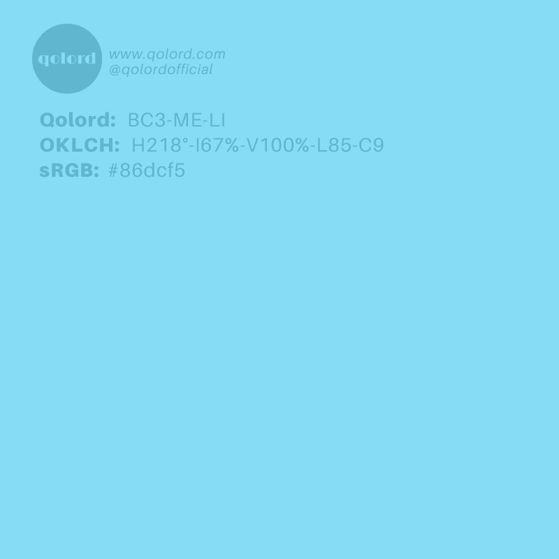 Light Medium Cyan | BC3-ME-LI