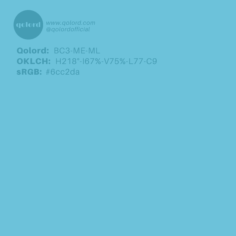Medium-Light Medium Cyan | BC3-ME-ML