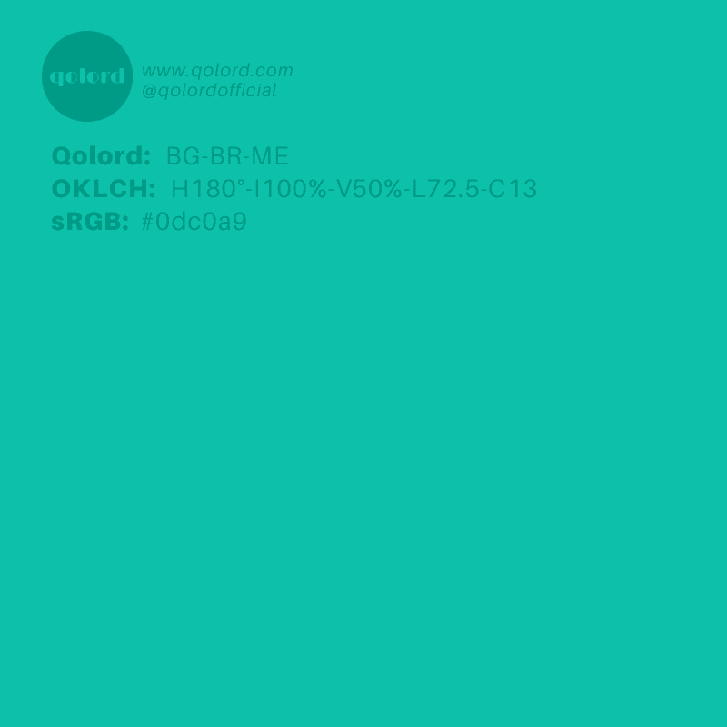 Bright Blue-Green | BG-BR-ME