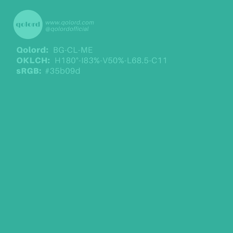 Medium Clear Blue-Green | BG-CL-ME
