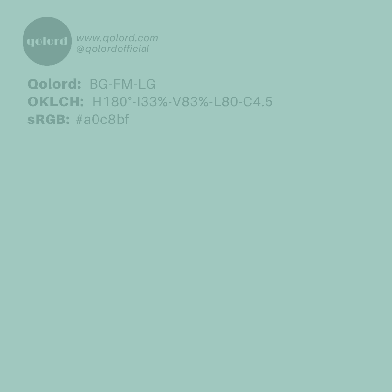 Lightened Fully-Muted Blue-Green | BG-FM-LG