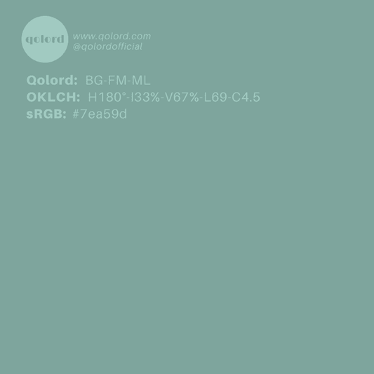 Medium-Light Fully-Muted Blue-Green | BG-FM-ML