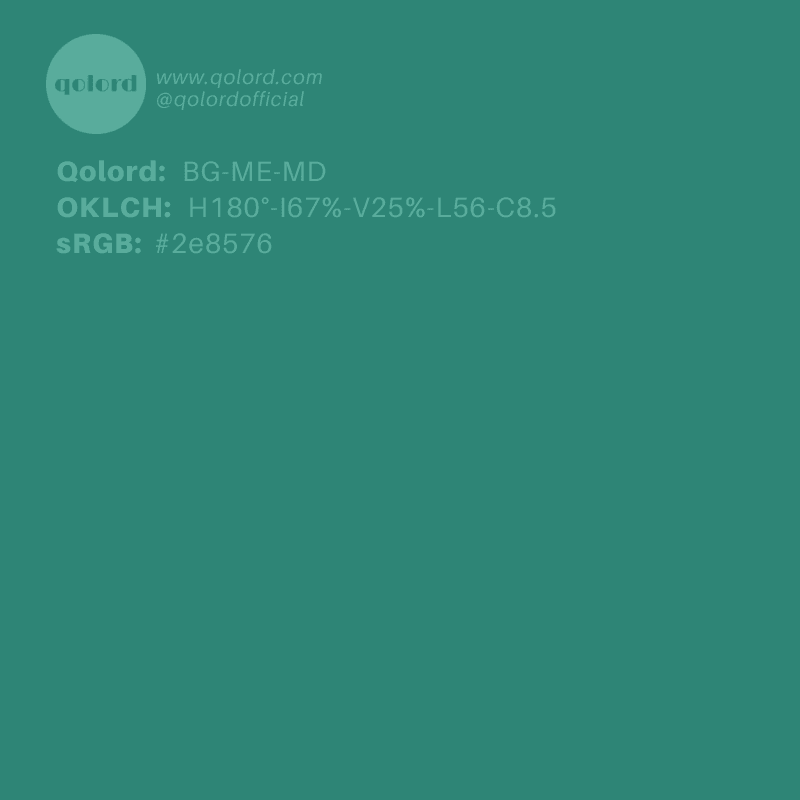 Medium-Dark Medium Blue-Green | BG-ME-MD