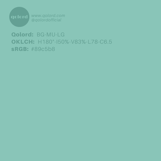 Lightened Muted Blue-Green | BG-MU-LG