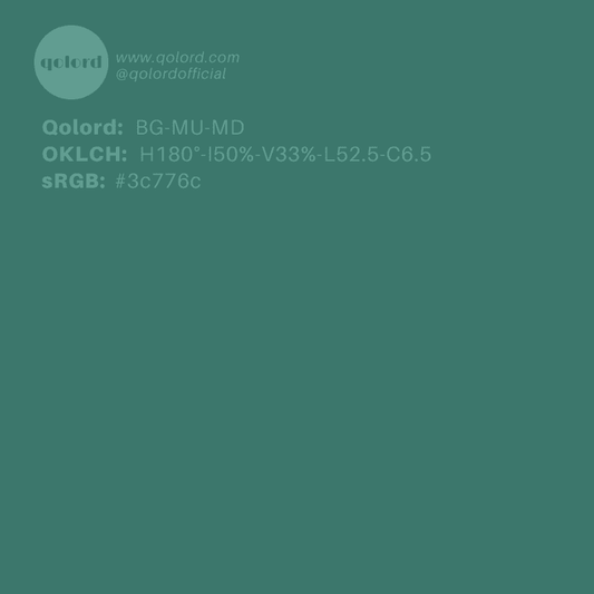Medium-Dark Muted Blue-Green | BG-MU-MD