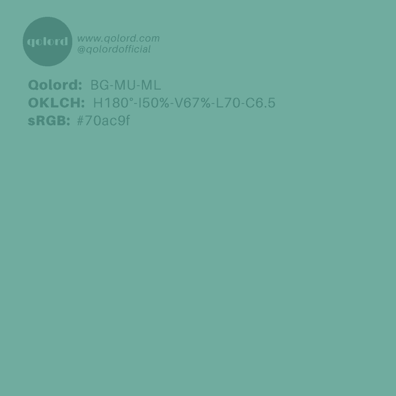 Medium-Light Muted Blue-Green | BG-MU-ML