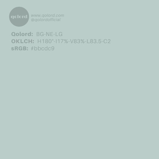 Lightened Neutral Blue-Green | BG-NE-LG