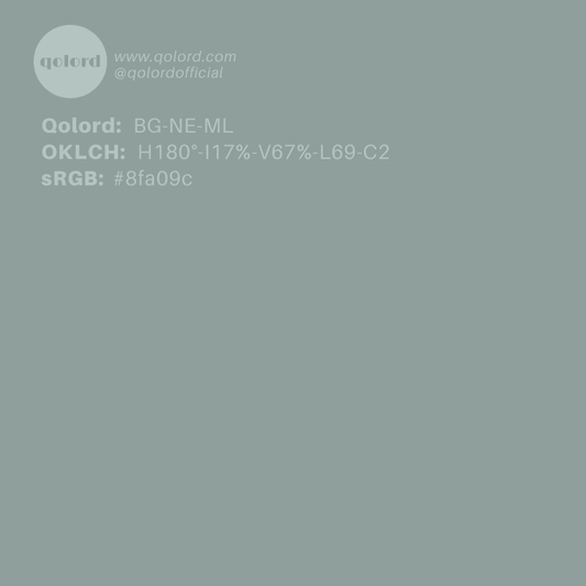 Medium-Light Neutral Blue-Green | BG-NE-ML