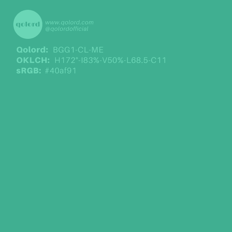 Medium Clear Blue-Green | BGG1-CL-ME