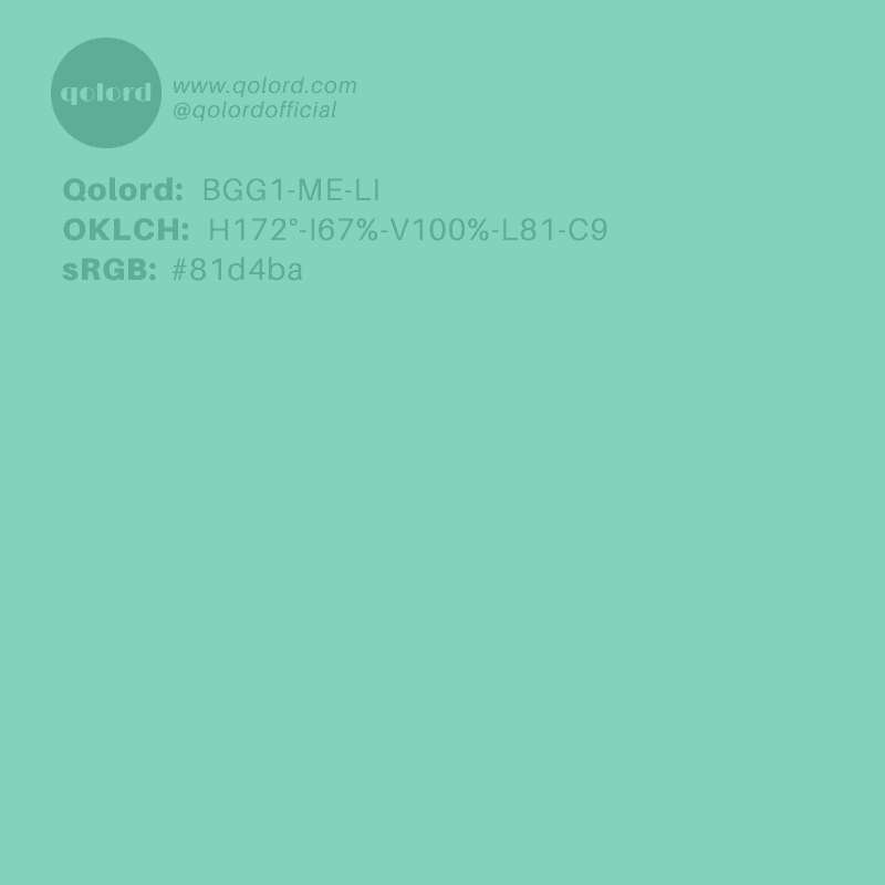 Light Medium Blue-Green | BGG1-ME-LI