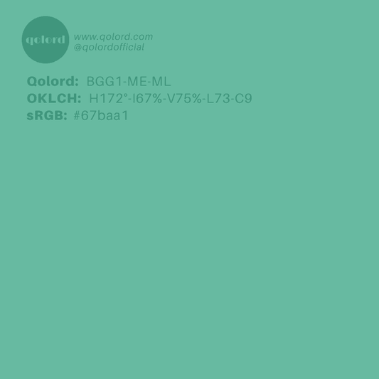 Medium-Light Medium Blue-Green | BGG1-ME-ML