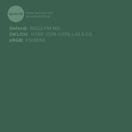 Medium-Dark Fully-Muted Green | BGG2-FM-MD