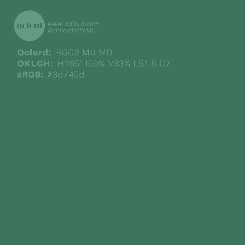 Medium-Dark Muted Green | BGG2-MU-MD
