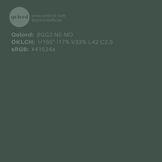 Medium-Dark Neutral Green | BGG2-NE-MD