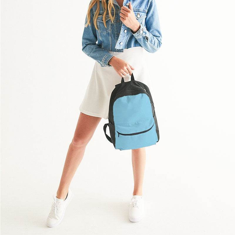 Baby Blue Canvas Backpack (BC2-MU-LG) - Woman
