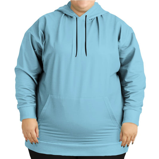 Baby Blue Hoodie PLUS (BC2-MU-LG) - Woman Front PLUS