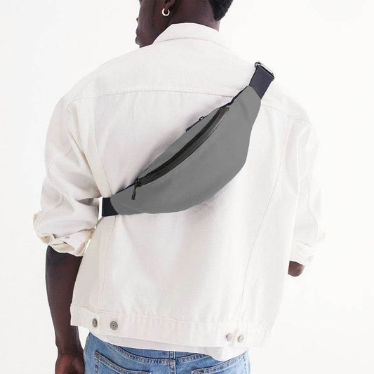 Battleship Gray Belt Bag (N-FN-ML) - Man Back