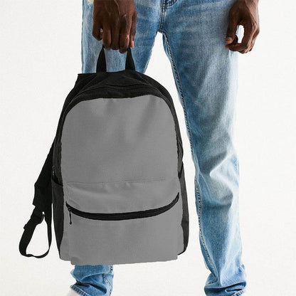Battleship Gray Canvas Backpack (N-FN-ML) - Man Holding