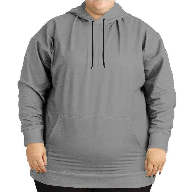 Battleship Gray Hoodie PLUS (N-FN-ML) - Woman Front PLUS