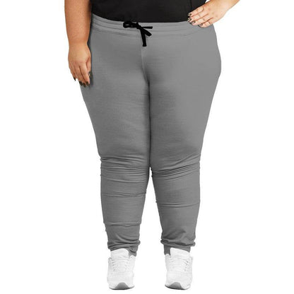 Battleship Gray Joggers PLUS (N-FN-ML) - Woman Front PLUS