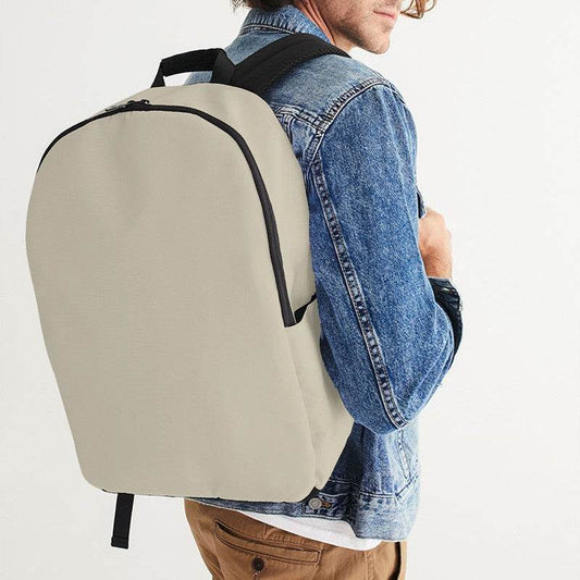 Beige Waterproof Backpack (Y-NE-LG) - Man CloseUp