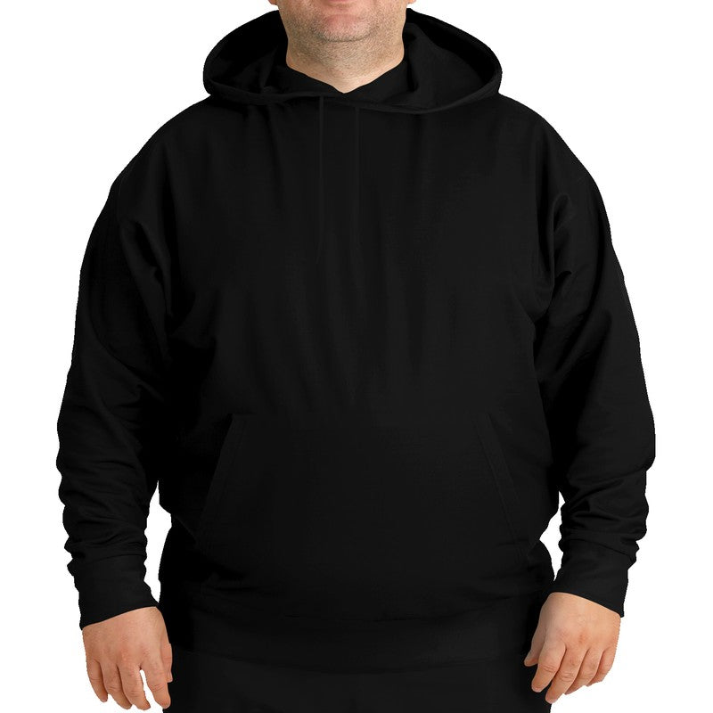 Black Hoodie PLUS (N-FN-BL) - Man Front PLUS