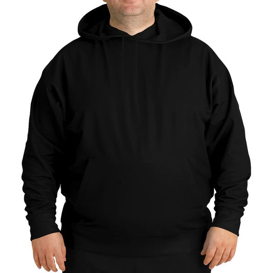 Black Hoodie PLUS (N-FN-BL) - Man Front PLUS