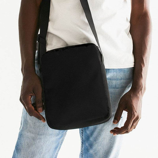 Black Messenger Pouch (N-FN-BL) - Man Front CloseUp