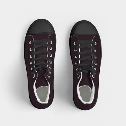 Blackberry Men's High-Top Canvas Sneakers (PIM2-FM-DE) - Top