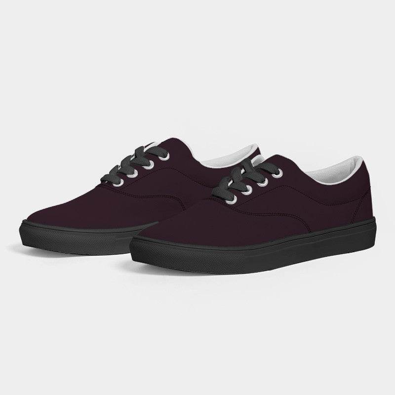 Blackberry Women's Canvas Sneakers (PIM2-FM-DE) - Side 3
