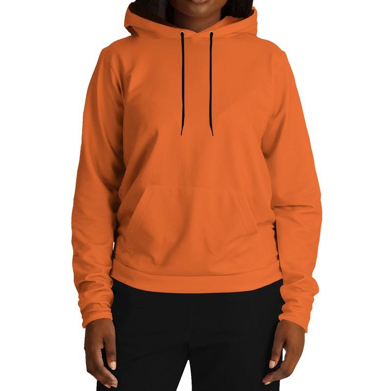 Blaze Orange Hoodie (C0M75Y100K0) - Woman Front