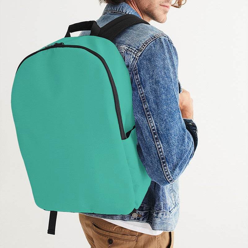 Blue-Green Waterproof Backpack (BG-BR-ME) - Man CloseUp