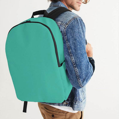 Blue-Green Waterproof Backpack (BG-BR-ME) - Man CloseUp