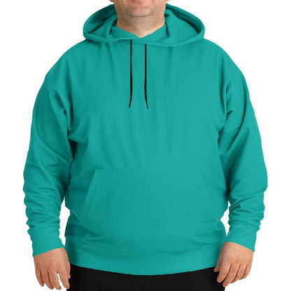 Blue Green Hoodie (C100M0Y50K0) - Man Front PLUS