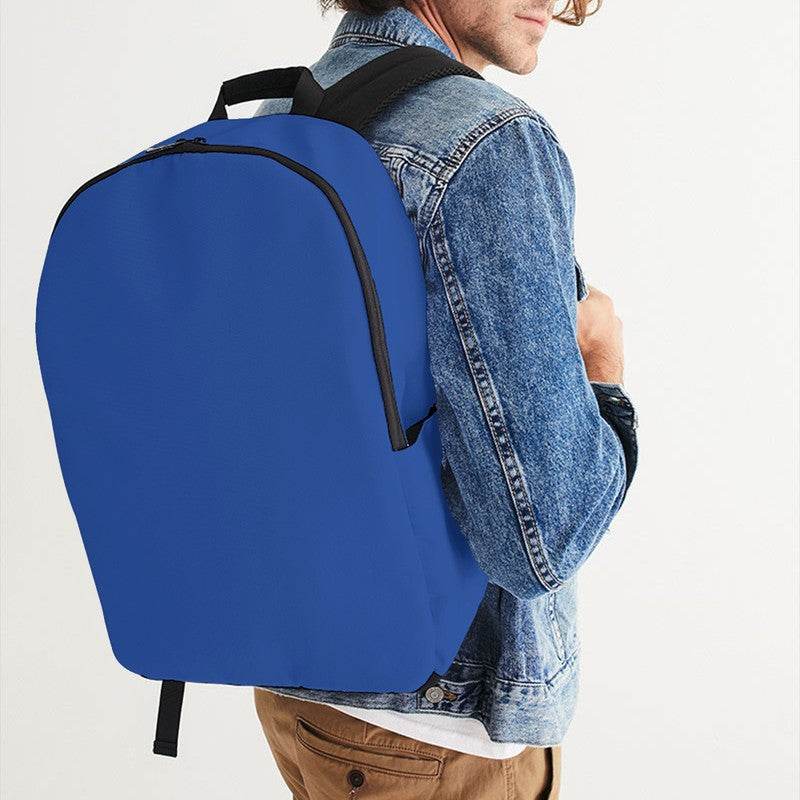 Blue Waterproof Backpack (IB1-CL-ME) - Man CloseUp